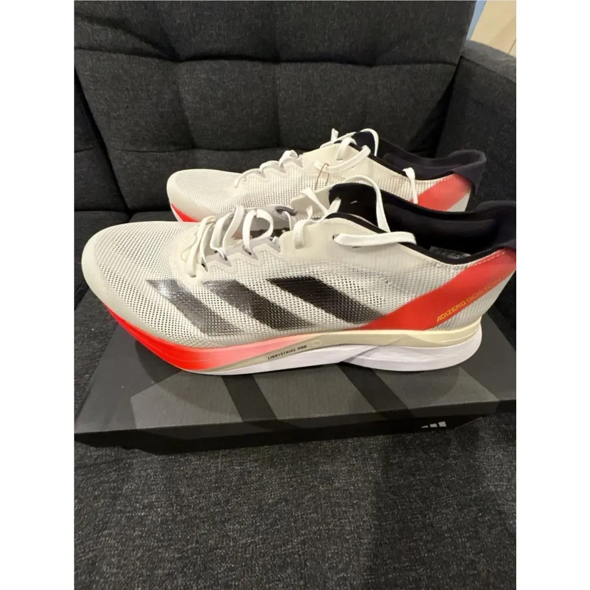 Adidas shoes - Adizero Boston 12 - Adizero Boston - White (UPC: 0191028637375) 0