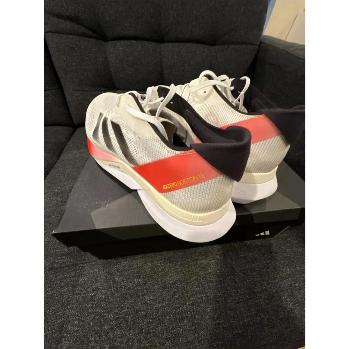 Adidas shoes - Adizero Boston 12 - Adizero Boston - White (UPC: 0191028637375) 1