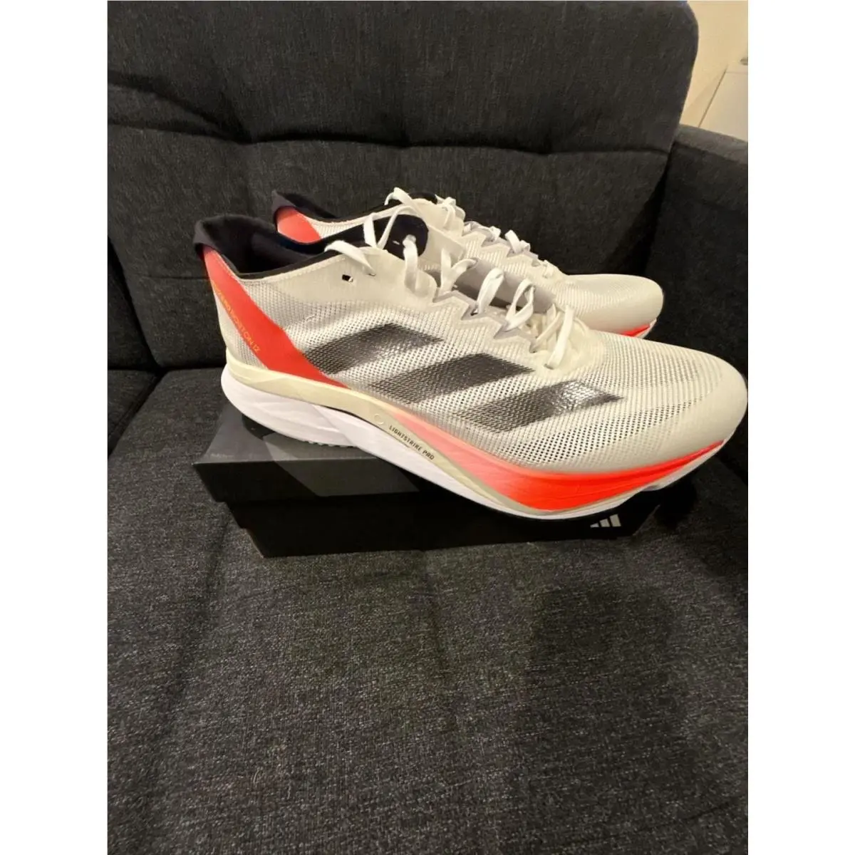 Adidas shoes - Adizero Boston 12 - Adizero Boston - White (UPC: 0191028637375) 4