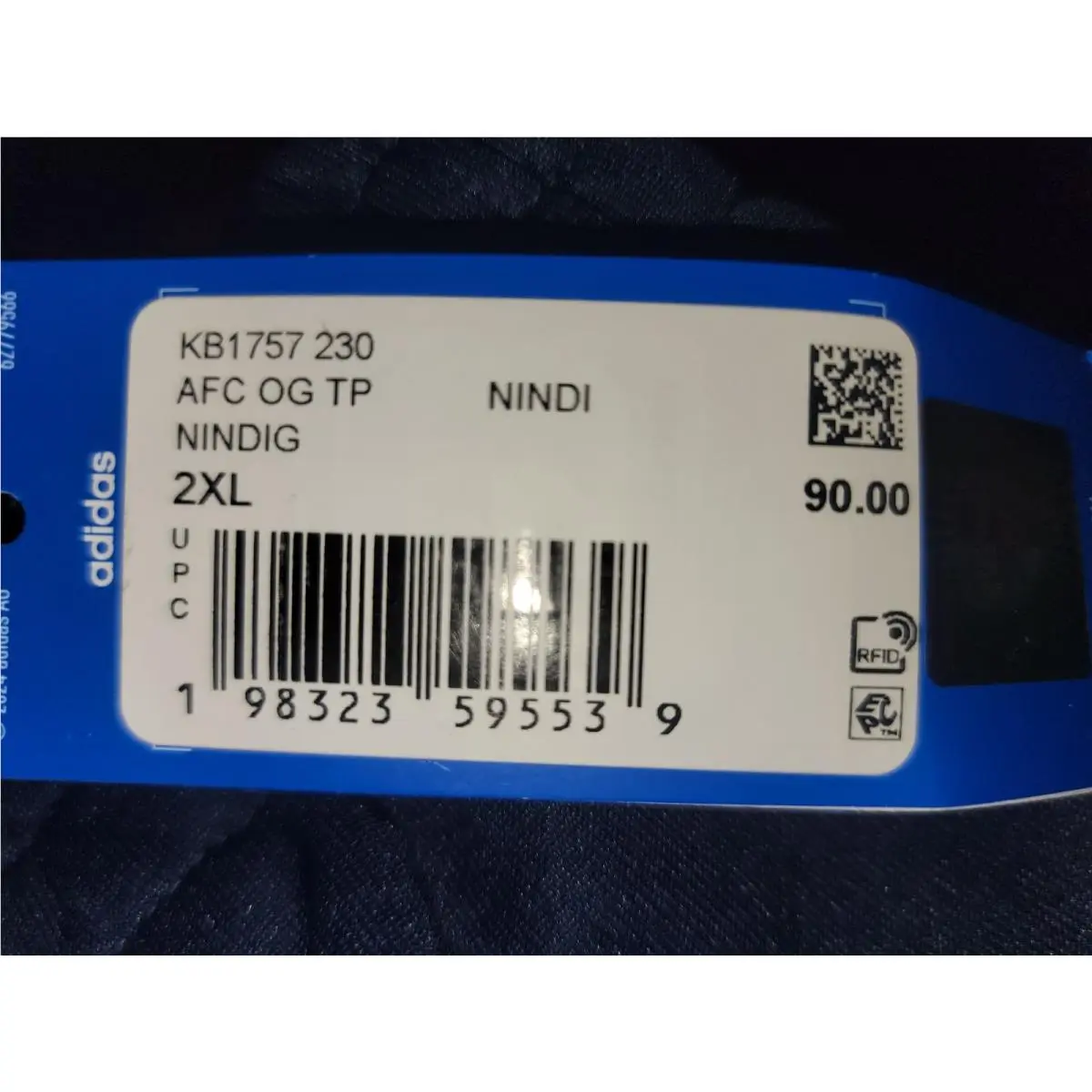 Adidas clothing - Blue (UPC: 194828285555) 5
