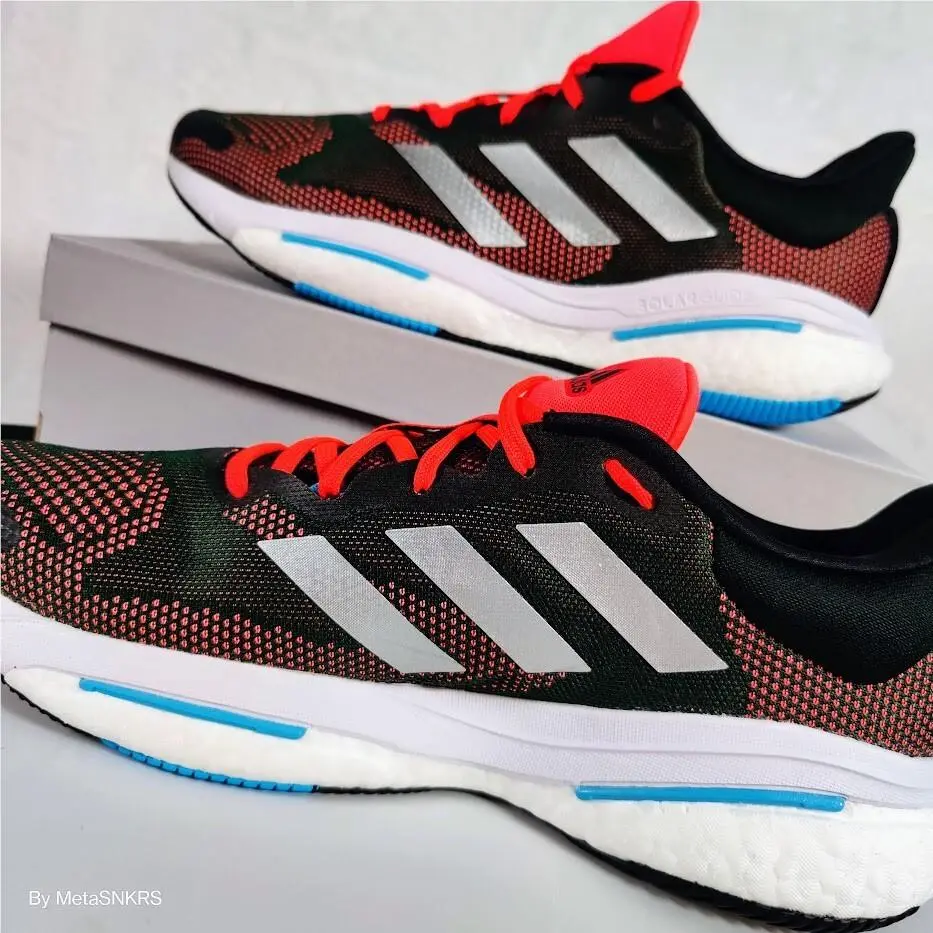 Adidas shoes - adidas Solar Glide - Solar Glide - H01162 - Carbon / Silver Metallic / Turbo 14