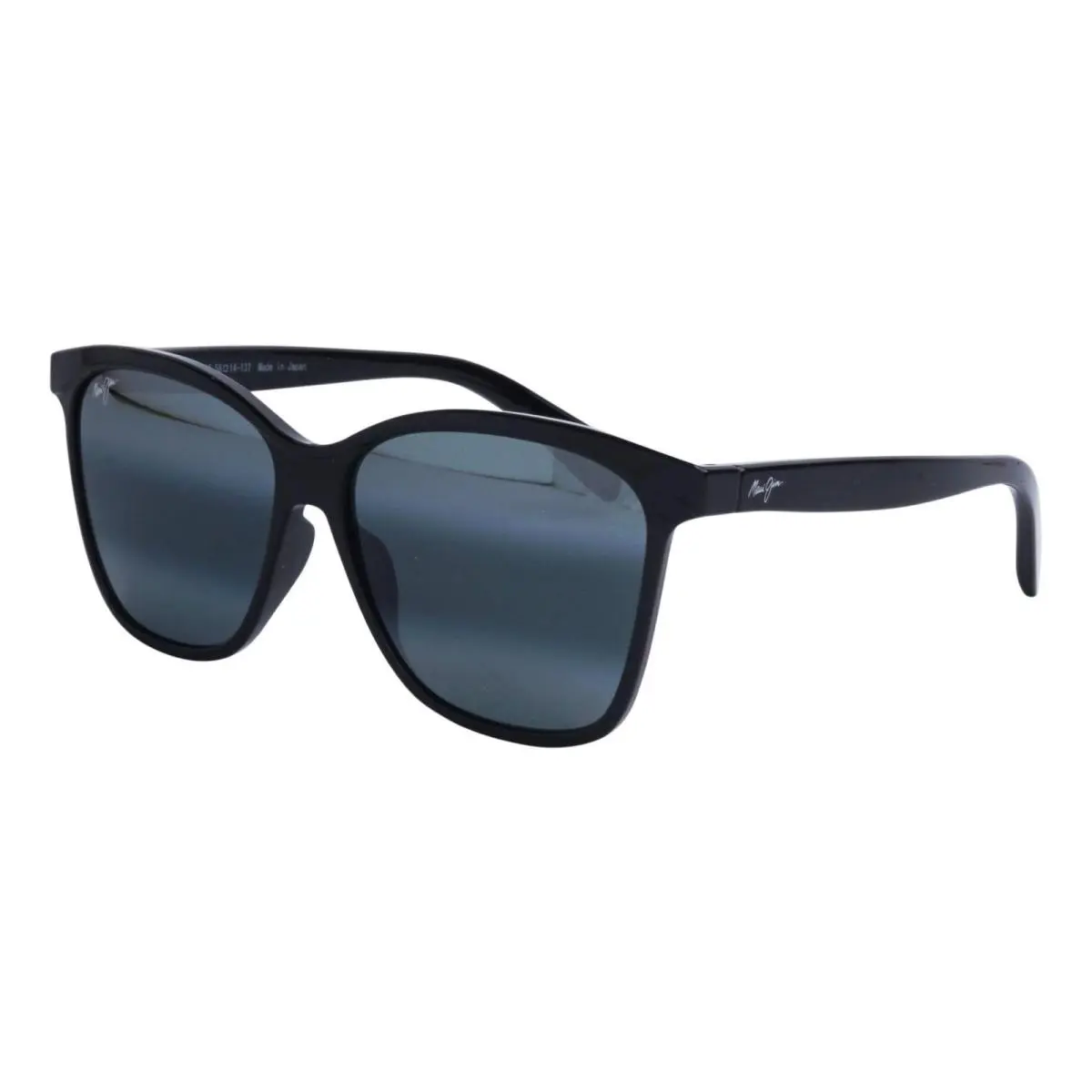 Unisex Liquid Sunshine 58mm Gloss Black Neutral Grey - 601-02 by Maui Jim