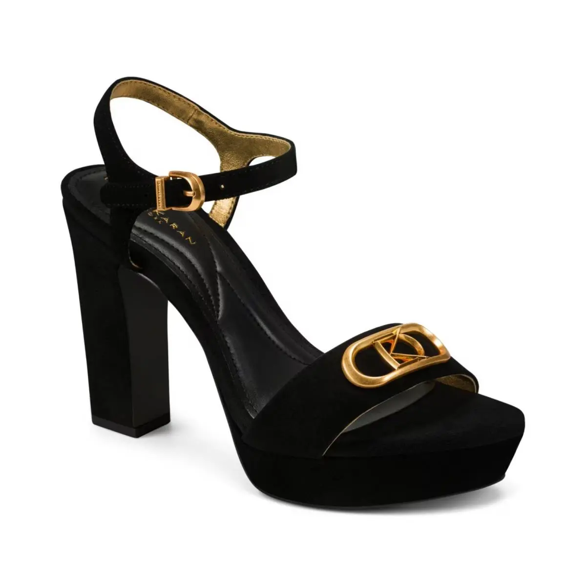 Women`s Donna Karan New York Shepard - Platform Sandals Black SZ 6.5