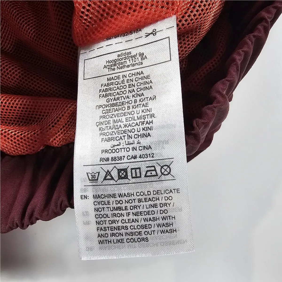 Adidas clothing - Maroon 11