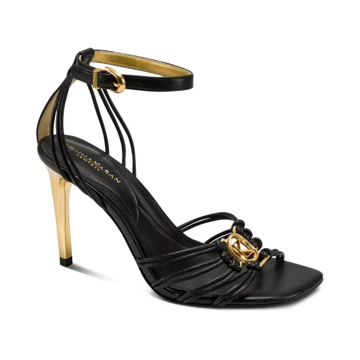 Women`s Donna Karan New York Brielle Strappy Sandals Black SZ 7