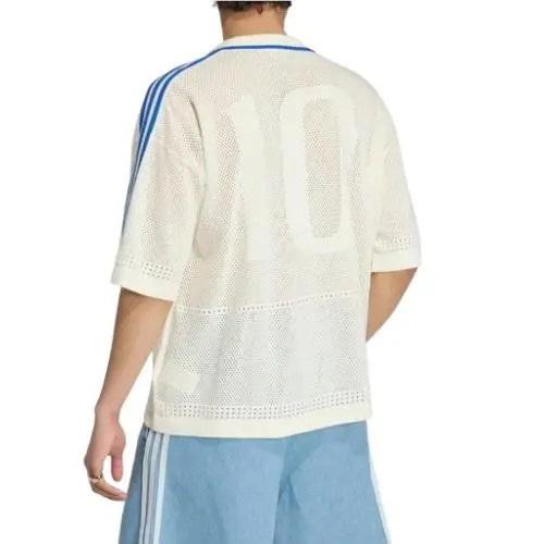 Adidas clothing - adidas Originals Knit Resort Shirt - KX1223 - Cream White (UPC: 197617778634) 5