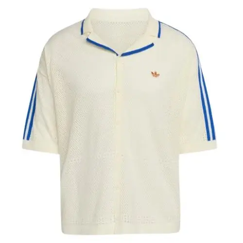 Adidas clothing - adidas Originals Knit Resort Shirt - KX1223 - Cream White (UPC: 197617778634) 6