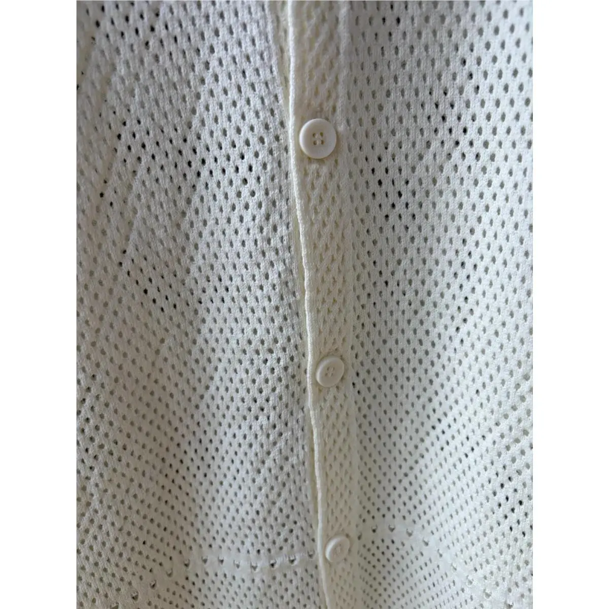Adidas clothing - adidas Originals Knit Resort Shirt - KX1223 - Cream White (UPC: 197617778634) 1