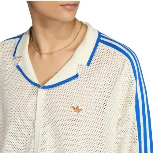 Adidas clothing - adidas Originals Knit Resort Shirt - KX1223 - Cream White (UPC: 197617778634) 4