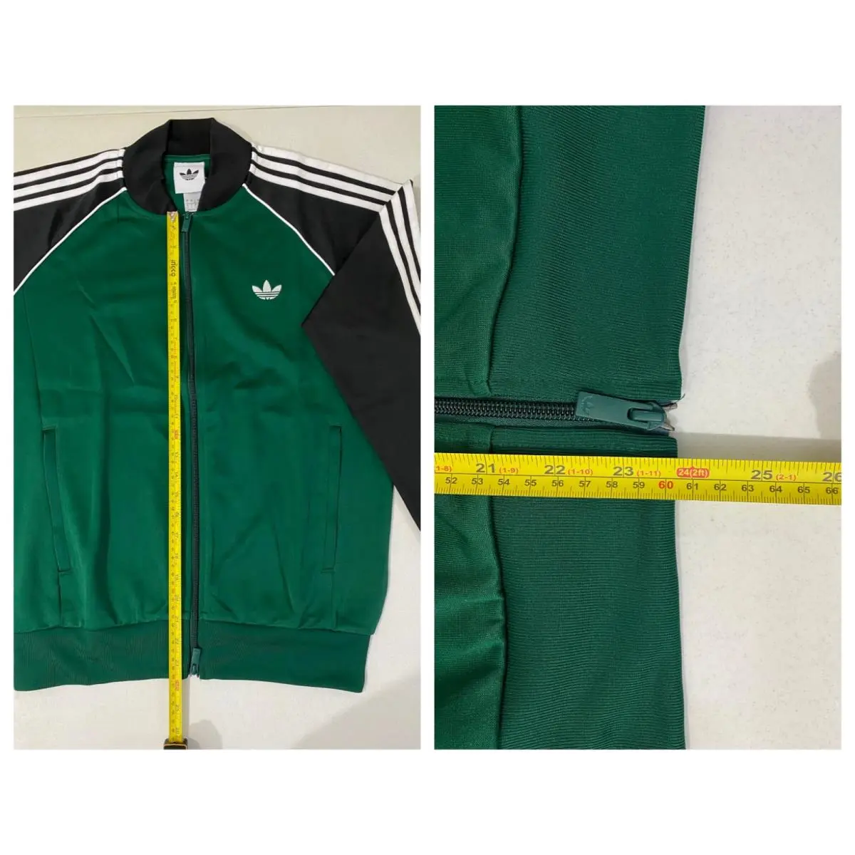 Adidas clothing - Collegiate Green White 5
