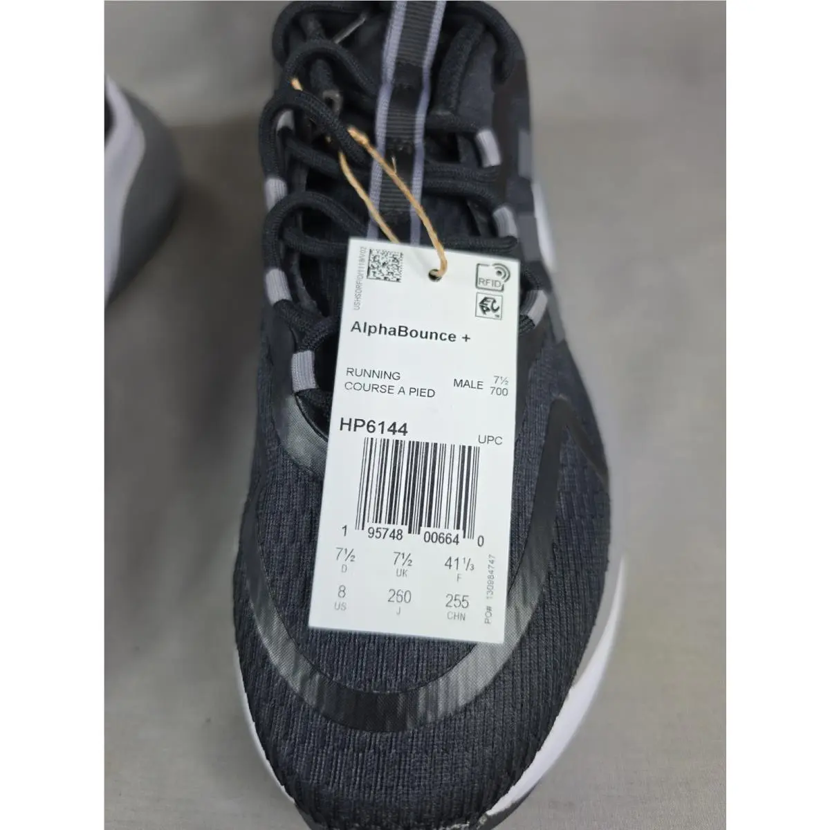 Adidas shoes - adidas AlphaBounce Plus - AlphaBounce Plus - HP6144 - Black (UPC: 195748006541) 1