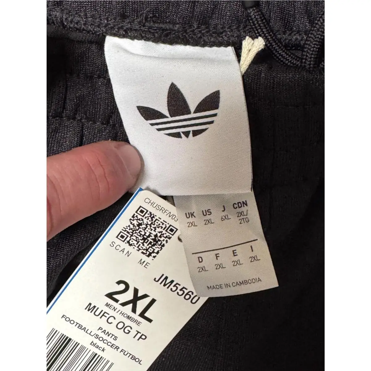 Adidas clothing - adidas MUFC OG TP - MUFC - JM5560 - Black 5