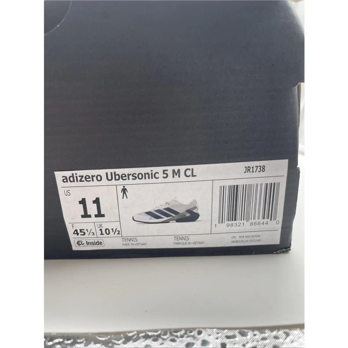 Adidas shoes - adidas adizero ubersonic JR1738 - adizero ubersonic - JR1738 - White (UPC: 198321866440) 4