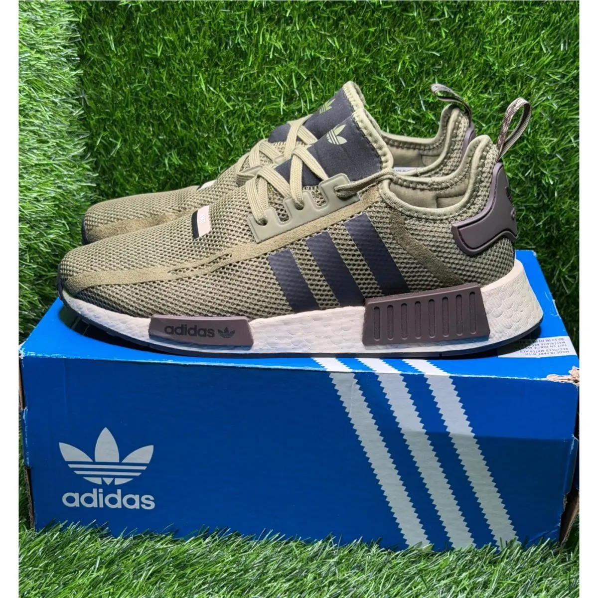 Adidas NMD_R1 Mens Size 9 Focus Olive Core Black Sneakers IG5534