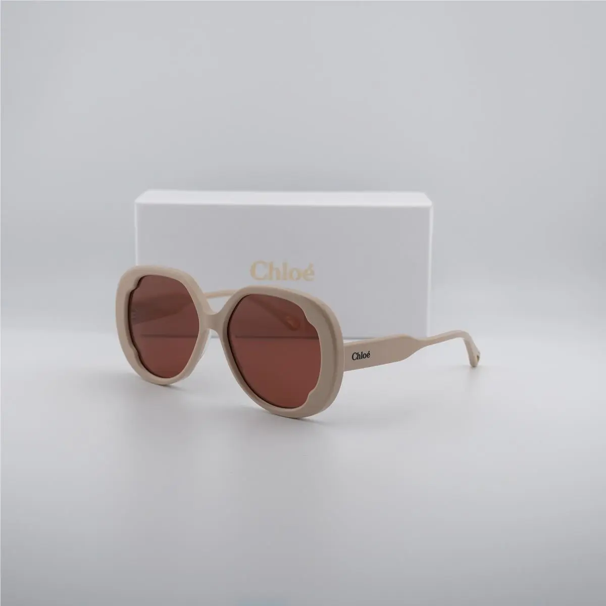 Chloe CH0195S 005 Ivory/brown 56-16-140 Sunglasses