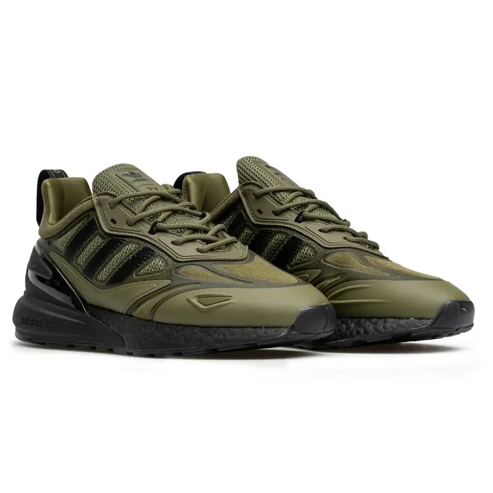 Adidas shoes - adidas ZX 2K - GW0518 - Focus Olive / Core Black / Orange Rush 22