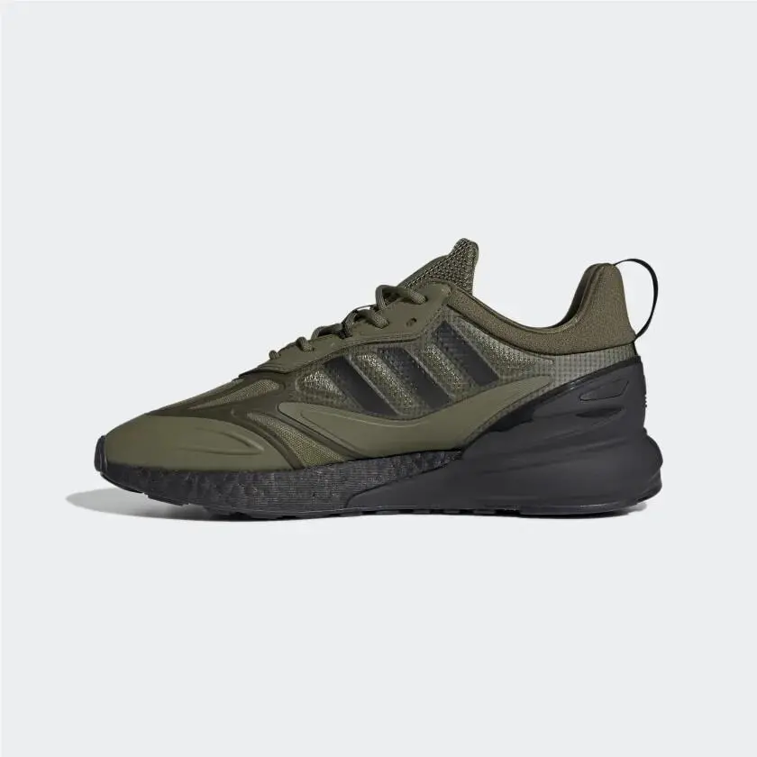 Adidas shoes - adidas ZX 2K - GW0518 - Focus Olive / Core Black / Orange Rush 17