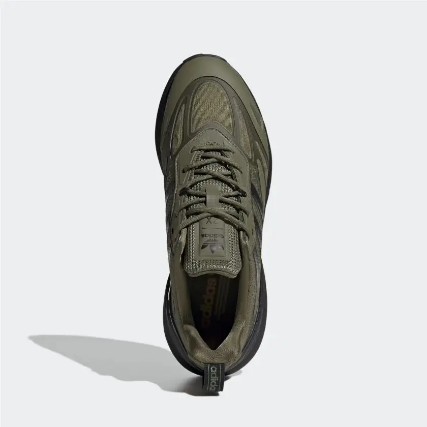 Adidas shoes - adidas ZX 2K - GW0518 - Focus Olive / Core Black / Orange Rush 19