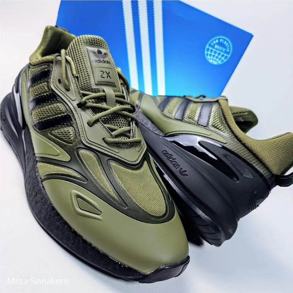 Adidas shoes - adidas ZX 2K - GW0518 - Focus Olive / Core Black / Orange Rush 2