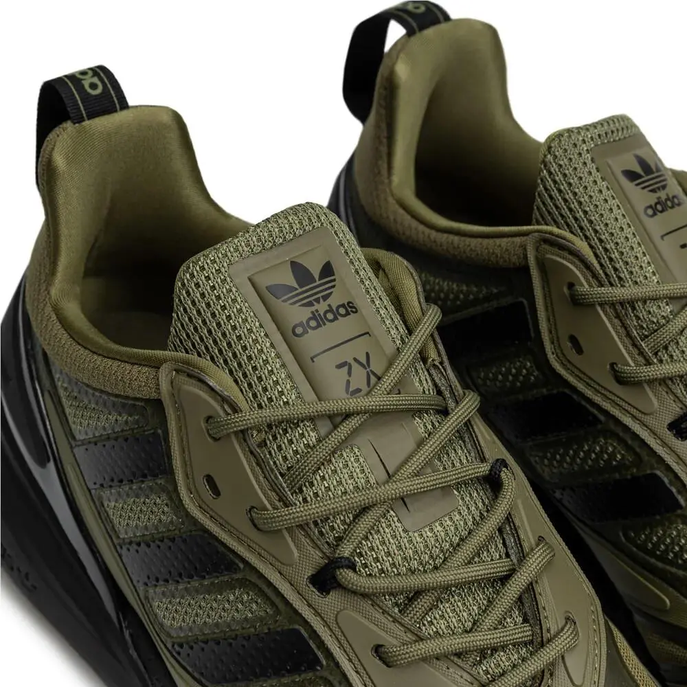 Adidas shoes - adidas ZX 2K - GW0518 - Focus Olive / Core Black / Orange Rush 16