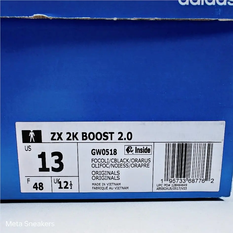 Adidas shoes - adidas ZX 2K - GW0518 - Focus Olive / Core Black / Orange Rush 0