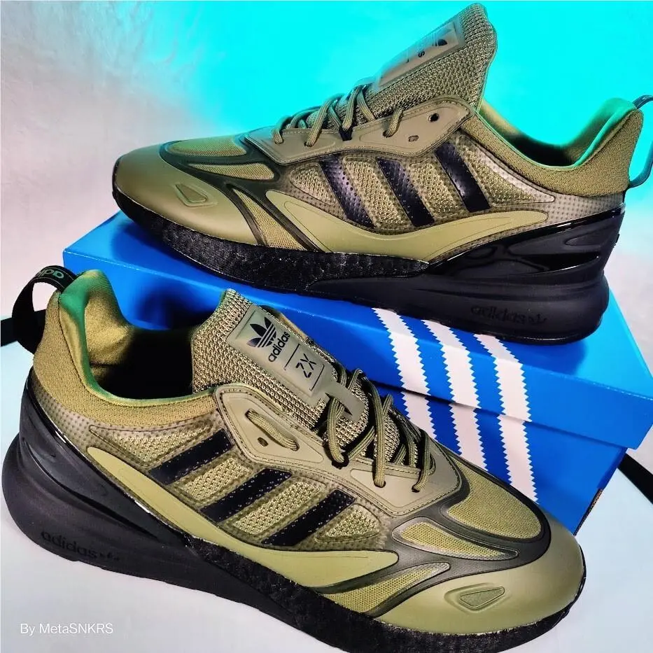 Adidas shoes - adidas ZX 2K - GW0518 - Focus Olive / Core Black / Orange Rush 6
