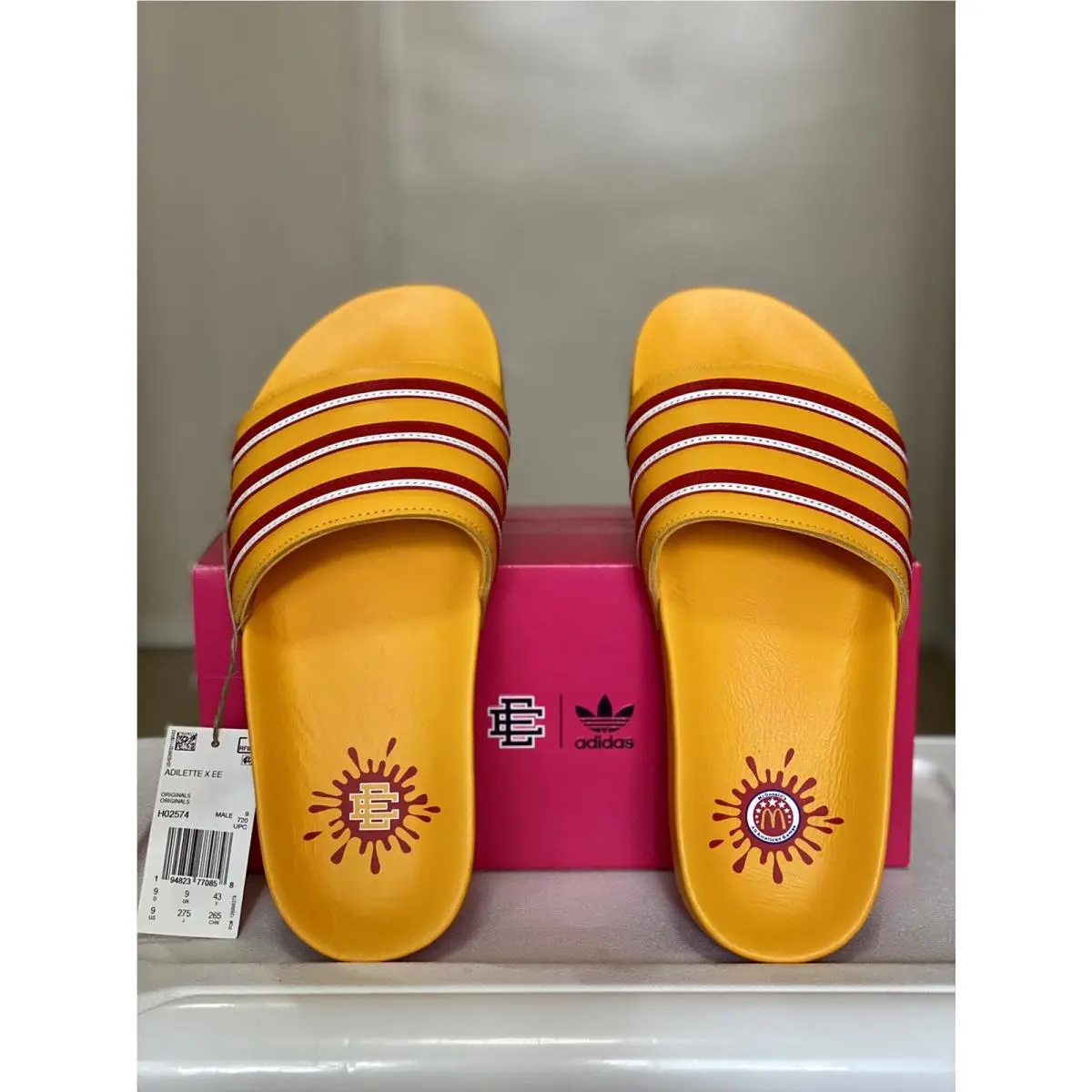 Adidas shoes - Adidas ADILETTE McDonald `s - ADILETTE McDonald - Red (UPC: 0194823770872) 0