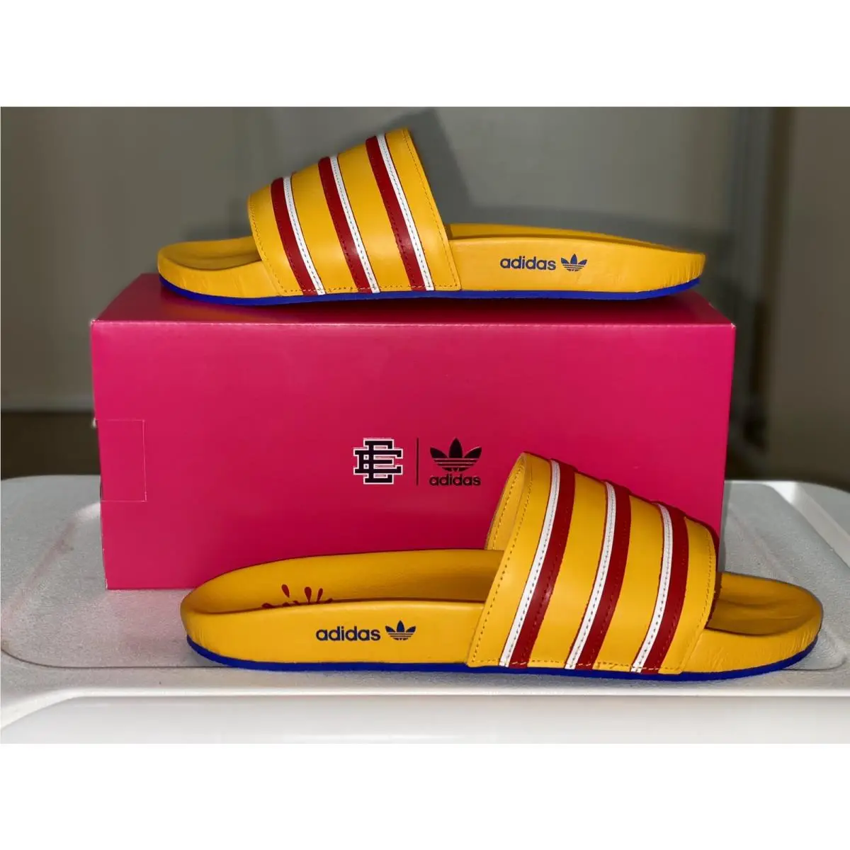 Adidas shoes - Adidas ADILETTE McDonald `s - ADILETTE McDonald - Red (UPC: 0194823770872) 2