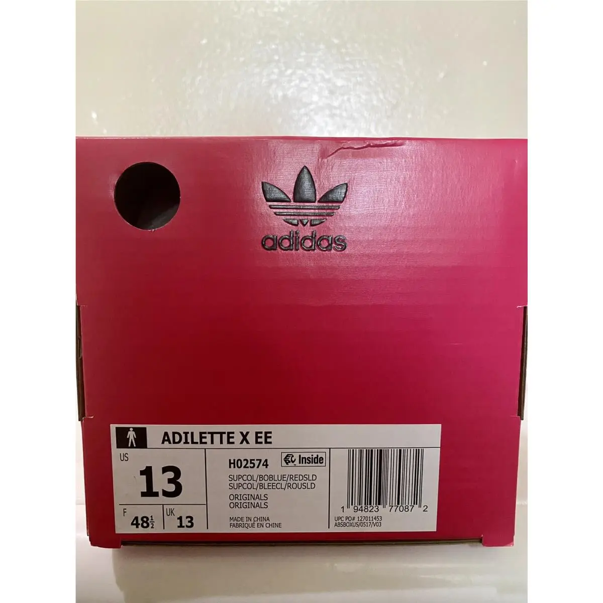 Adidas shoes - Adidas ADILETTE McDonald `s - ADILETTE McDonald - Red (UPC: 0194823770872) 4