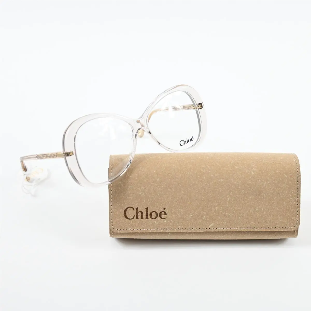 Chloe CH0011O 002 Womens Eyeglasses Clear Light Pink 56-13mm