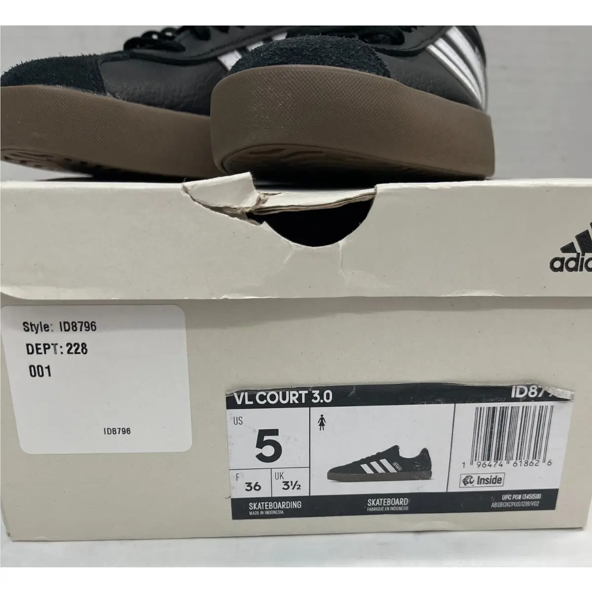 Adidas shoes - adidas Vl Court - Court - Black (UPC: 4067886702776) 0