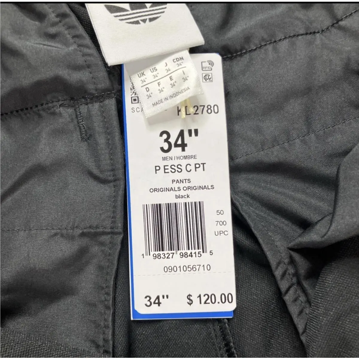 Adidas clothing - adidas Originals Premium Essentials Utility Cargo Pants - KD2780 - Black (UPC: 198327984155) 8