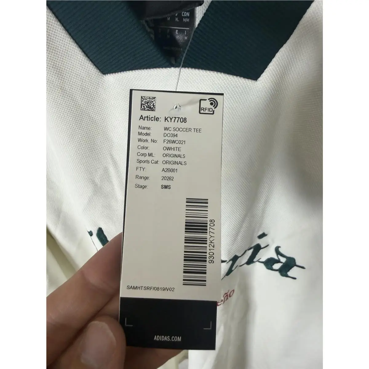 Adidas clothing - Chavarria Soccer Tee - Chavarria Soccer Tee - KV7708 - White 3