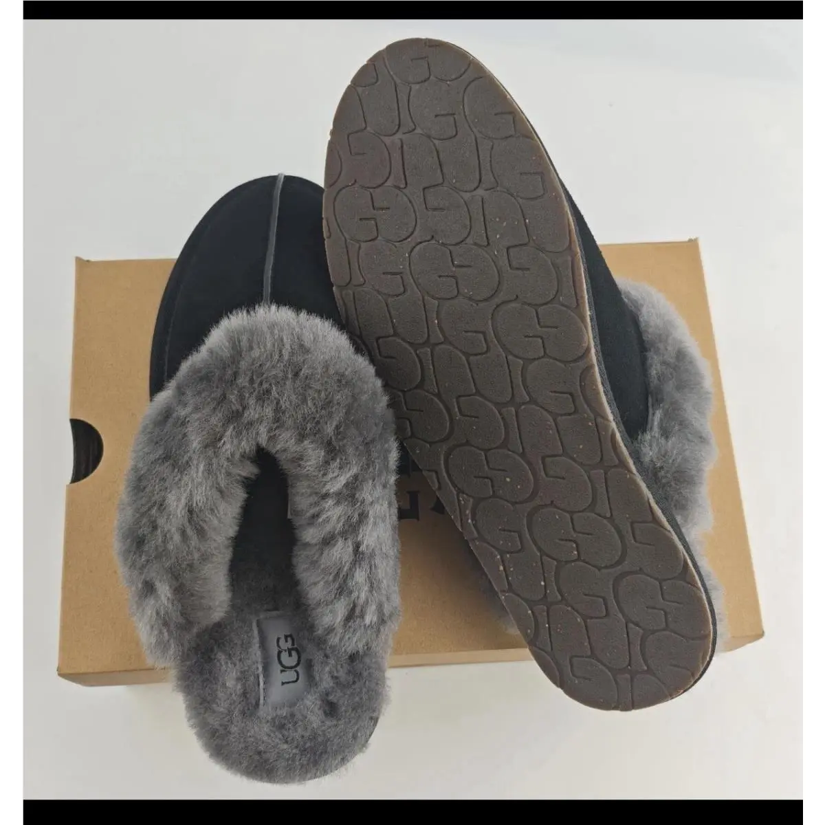 UGG shoes - UGG Scuffette II - Scuffette - Black/Grey 2