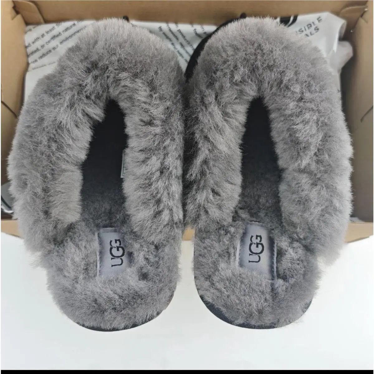 UGG shoes - UGG Scuffette II - Scuffette - Black/Grey 5
