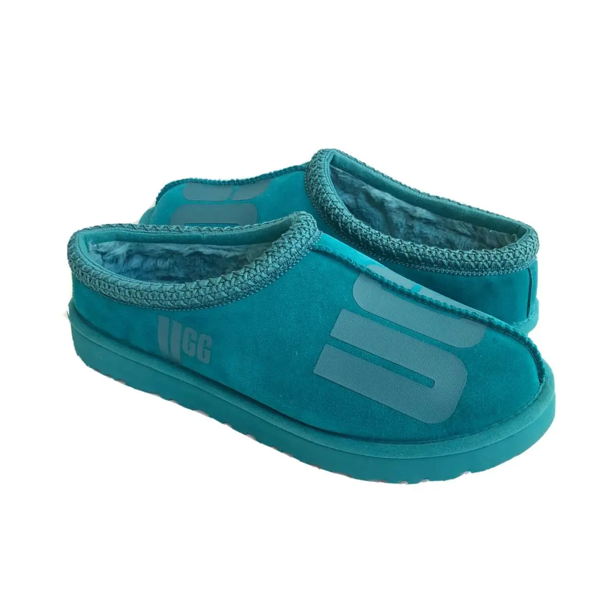 Ugg Men Tasman Scatter Graphic Deep Teal Moccasin Shoe US 12 / EU 45 / UK 11