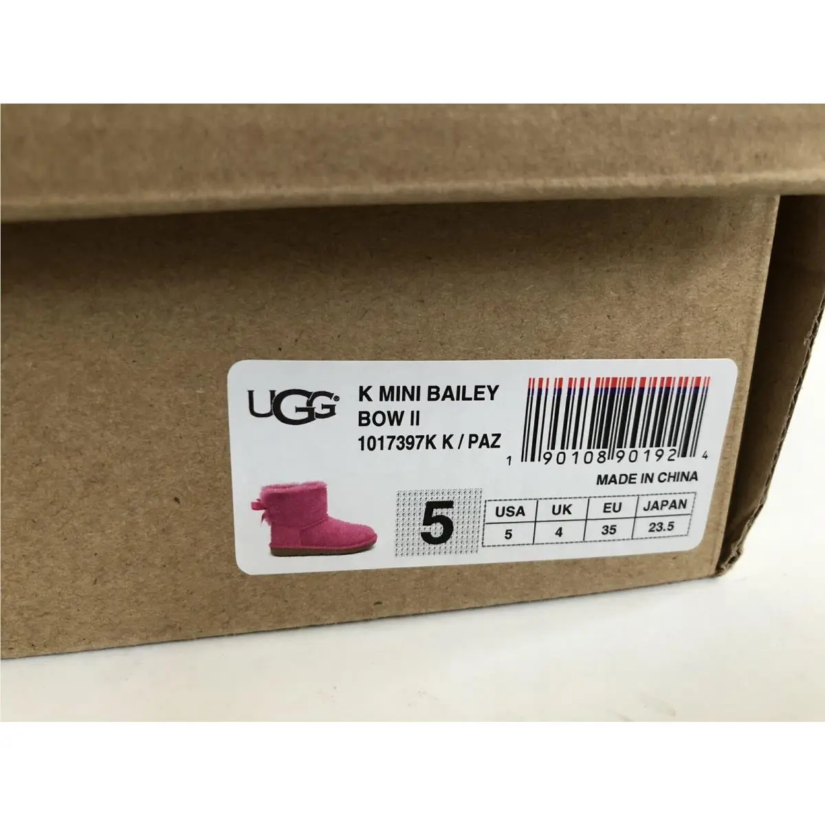 UGG shoes - UGG Australia Mini Bailey Bow - PINK AZALEA 5