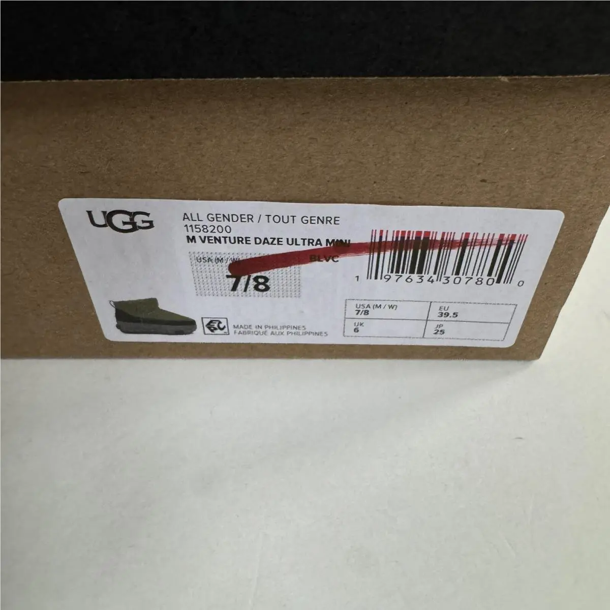 UGG shoes - UGG ALL GENDER VENTURE DAZE - BURNT OLIVE / CHARCOAL 7