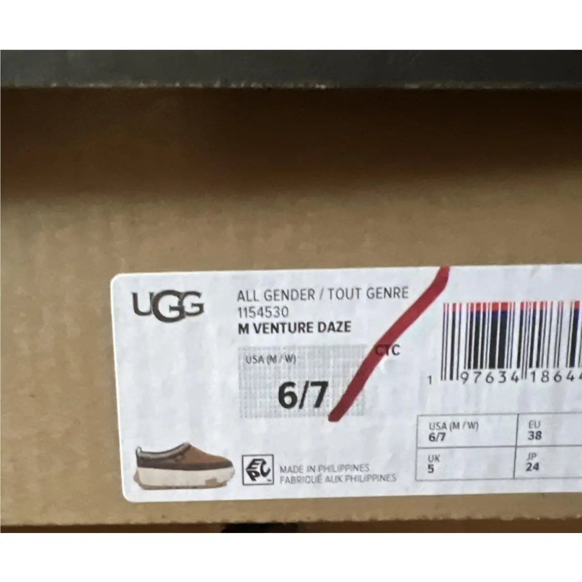 UGG shoes - UGG VENTURE DAZE - VENTURE DAZE - Chestnut /Ceramic 4