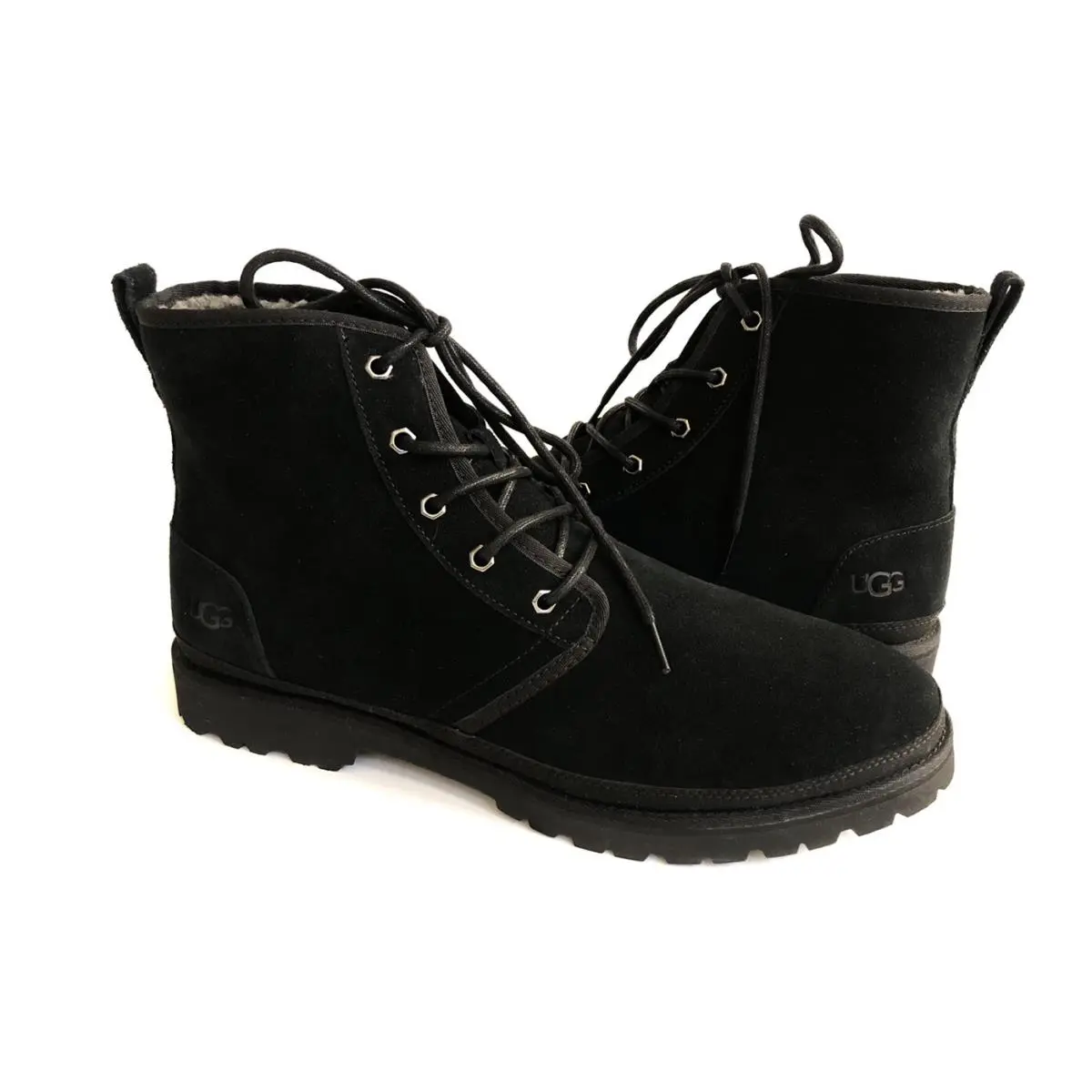 Ugg Men Harkland Black Tnl Water Resistant Suede Shoe US 9 / EU 42 / UK 8
