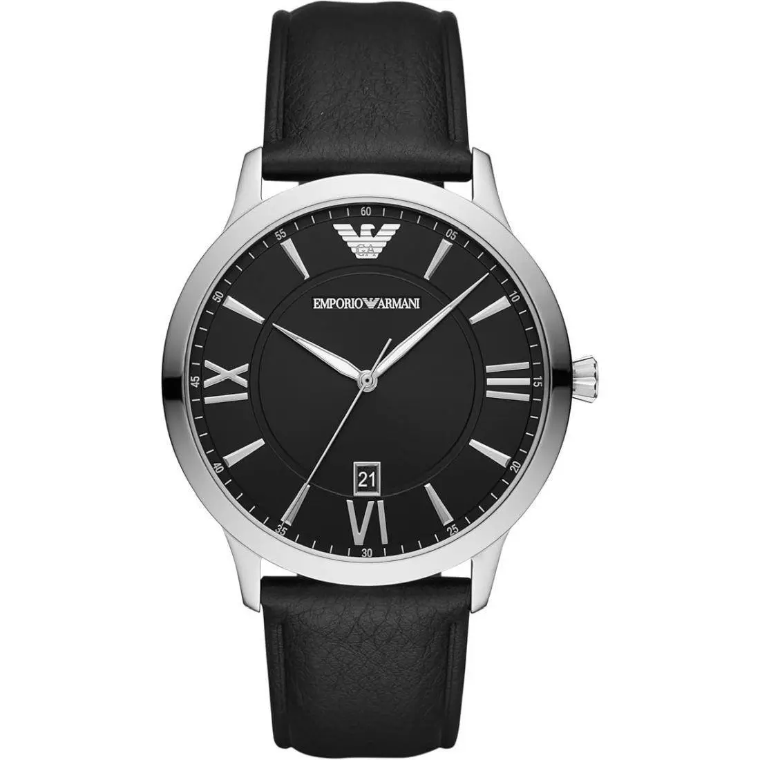 Emporio Armani Giovanni Men`s Black Dial Men`s Quartz Watch AR11210
