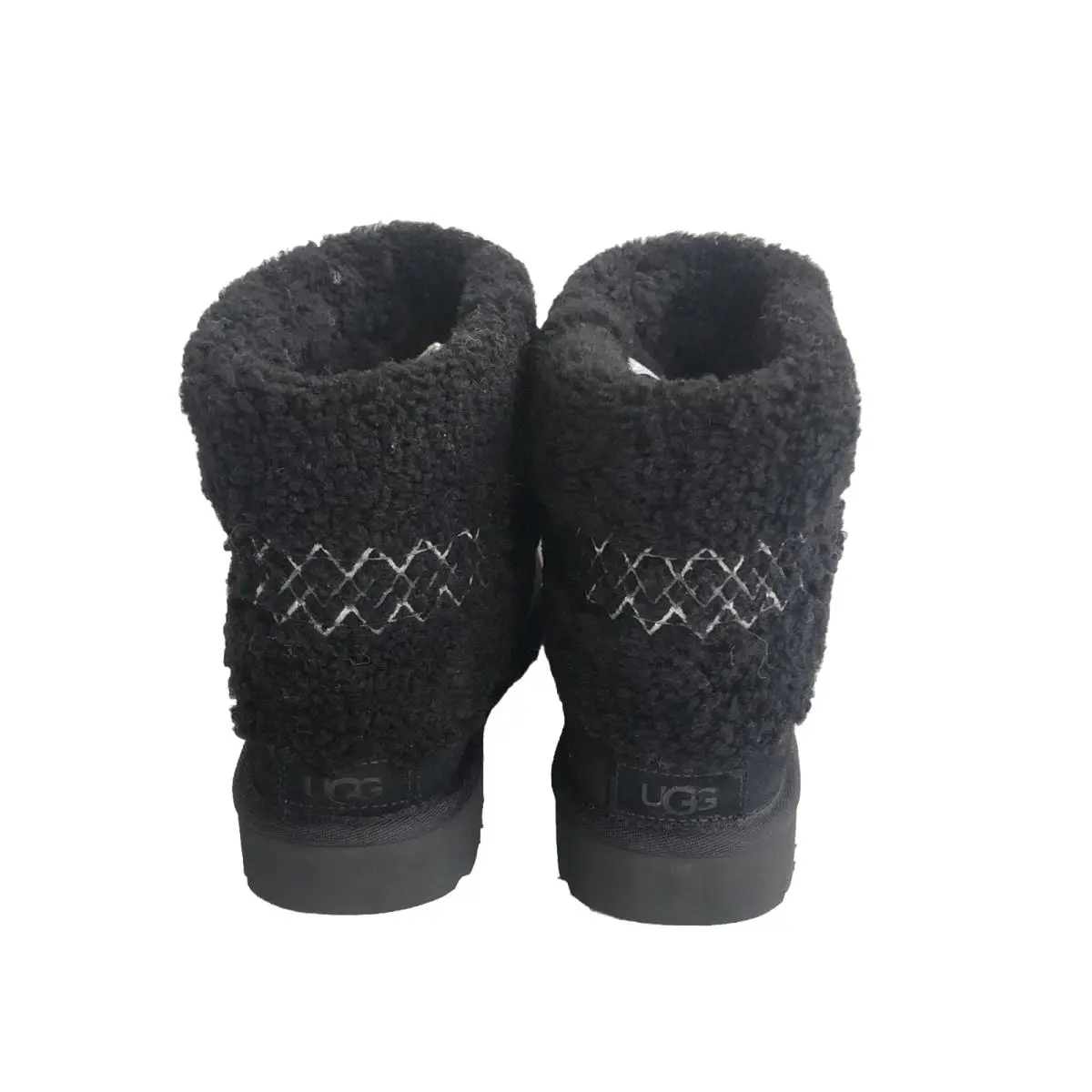 UGG shoes - UGG CLASSIC MINI UGG BRAID - Black 2
