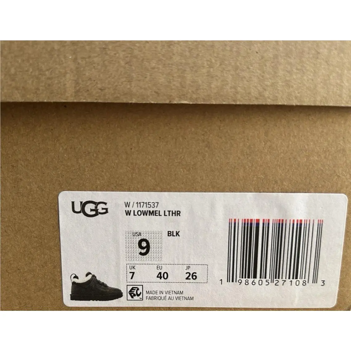 UGG shoes - UGG Lowmel Leather - Lowmel Leather - Black (UPC: 198605271083) 5