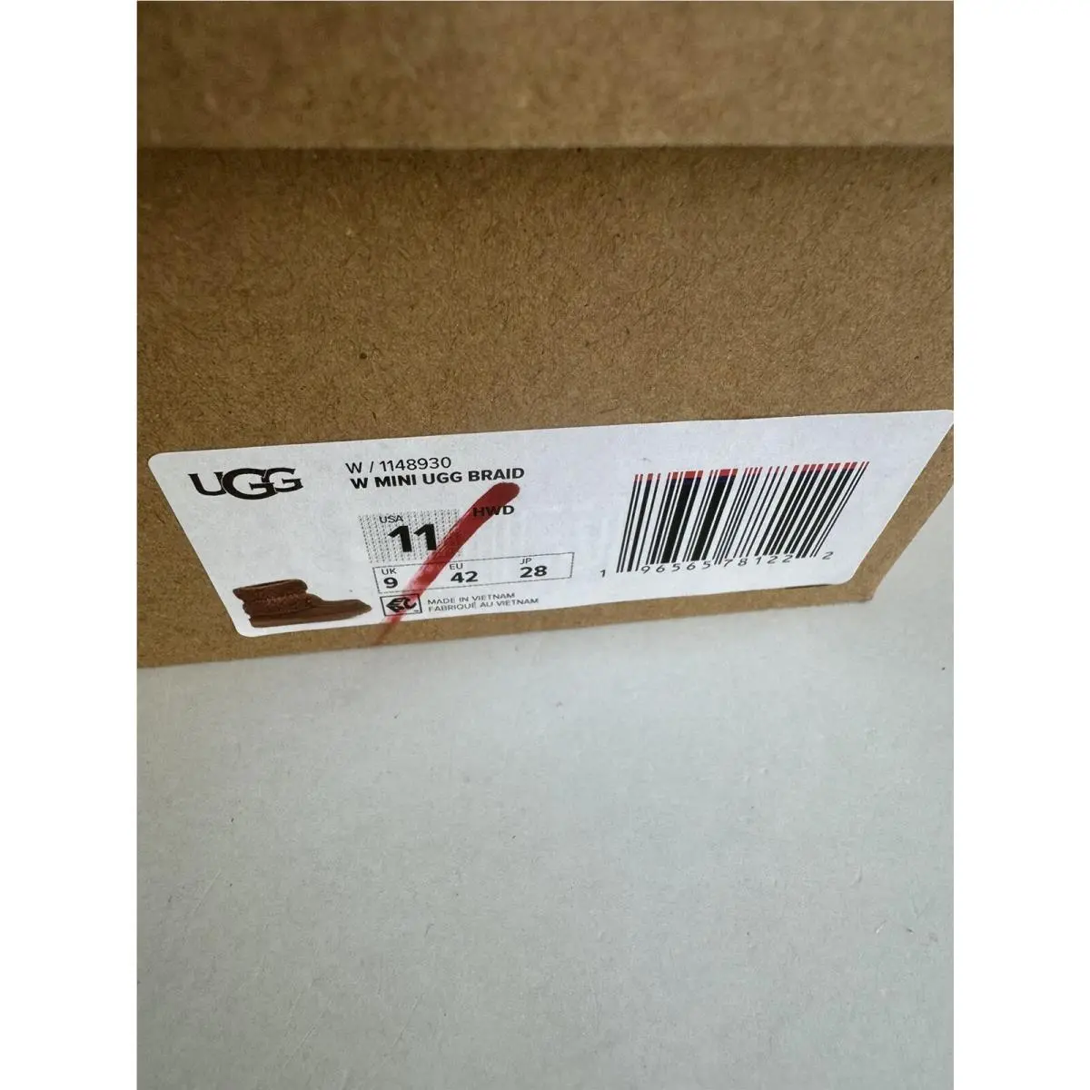 UGG shoes - UGG CLASSIC MINI UGG BRAID - HARDWOOD 6