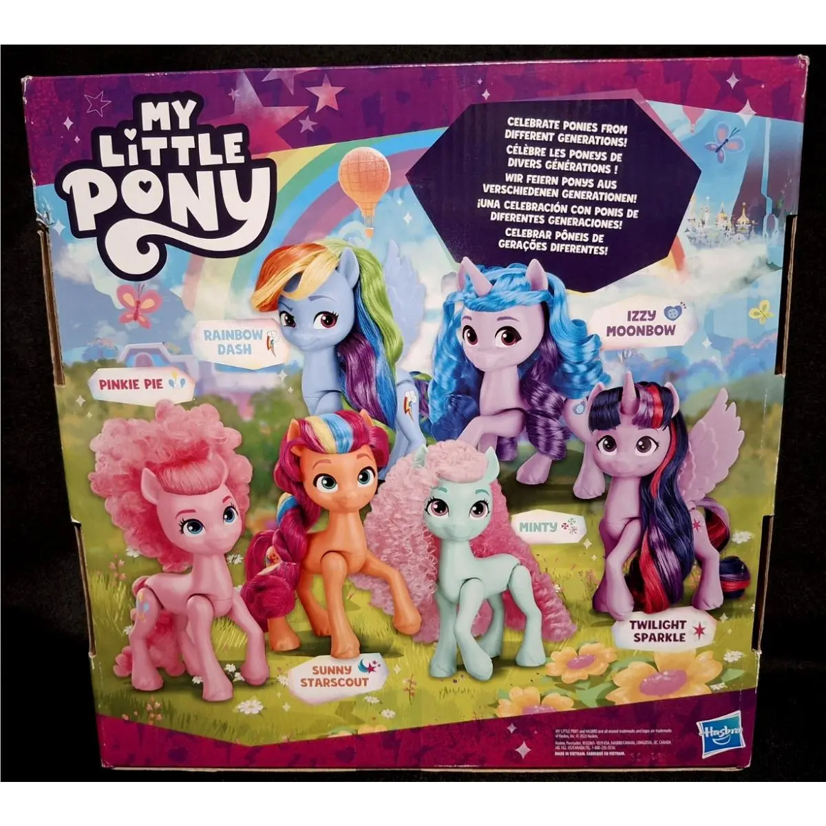 My Little Pony Doll Rainbow Celebration 6 Pony Figure Set 5.5 Inch Doll
