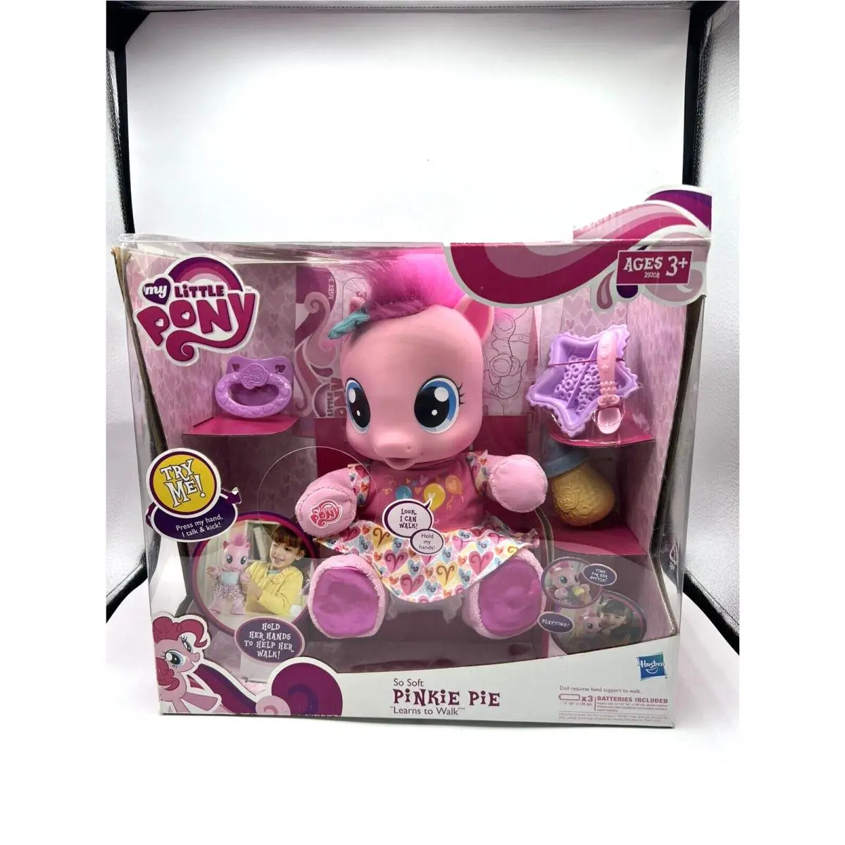 My Little Pony Baby So Soft Pinkie Pie Learns To Walk Hasbro Doll Tested