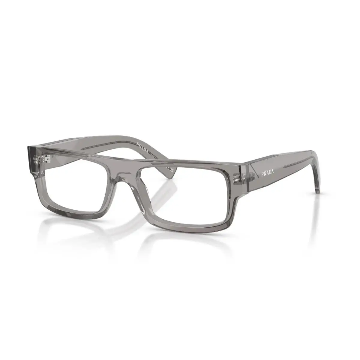 Prada PR D06V Grey Transparent 16Z1O1 Eyeglasses
