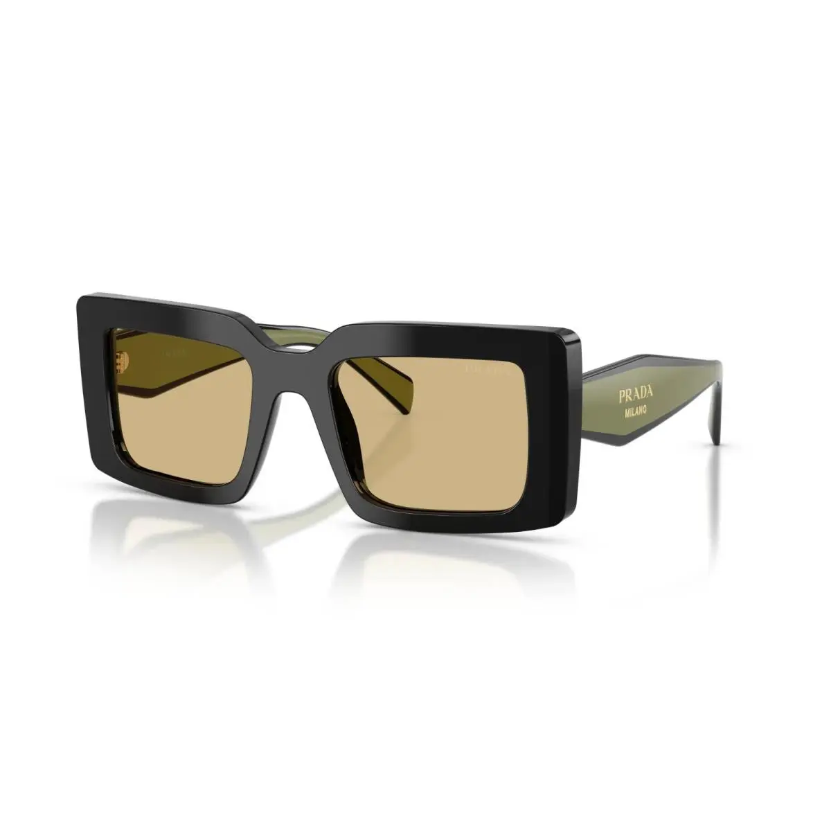 PR D01S Black/yellow 03K10R Sunglasses by Prada