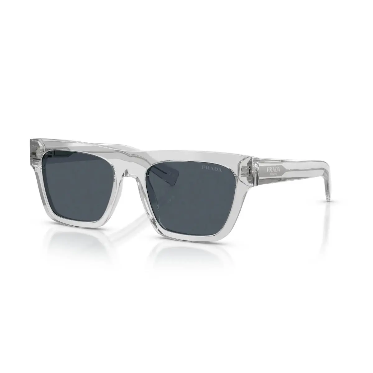 Prada PR C03S Crystal Grey/dark Grey 17P70B Sunglasses