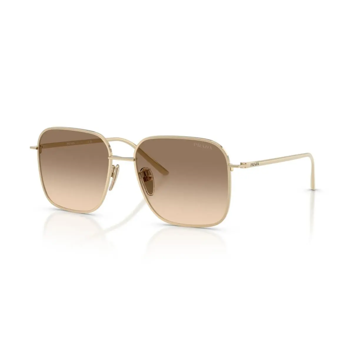 Prada PR C54SD Pale Gold/light Brown Gradient ZVN50T Sunglasses